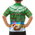 Personalised Cook Islands Christmas Family Matching Short Sleeve Bodycon Dress and Hawaiian Shirt Coconut Santa Beach Style LT05 - Polynesian Pride