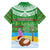 Personalised Cook Islands Christmas Hawaiian Shirt Coconut Santa Beach Style LT05 - Polynesian Pride