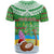 Personalised Cook Islands Christmas T Shirt Coconut Santa Beach Style LT05 - Polynesian Pride
