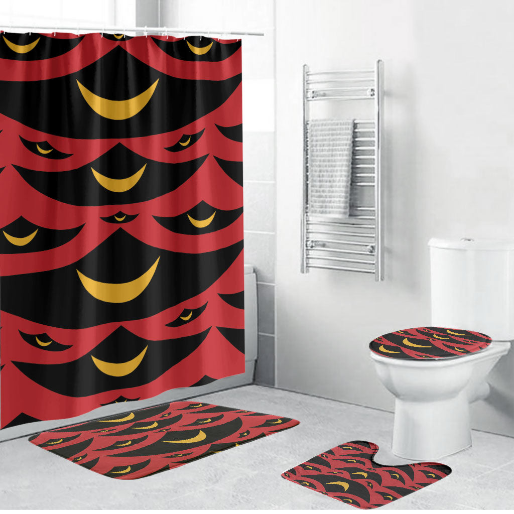 Hawaii Ahu Ula Inspired Bathroom Set Red Version LT05 Bathroom Set (4 pcs) Red - Polynesian Pride