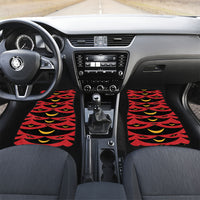 Hawaii Ahu Ula Inspired Car Mats Red Version LT05 Set 2pcs - Front Red - Polynesian Pride