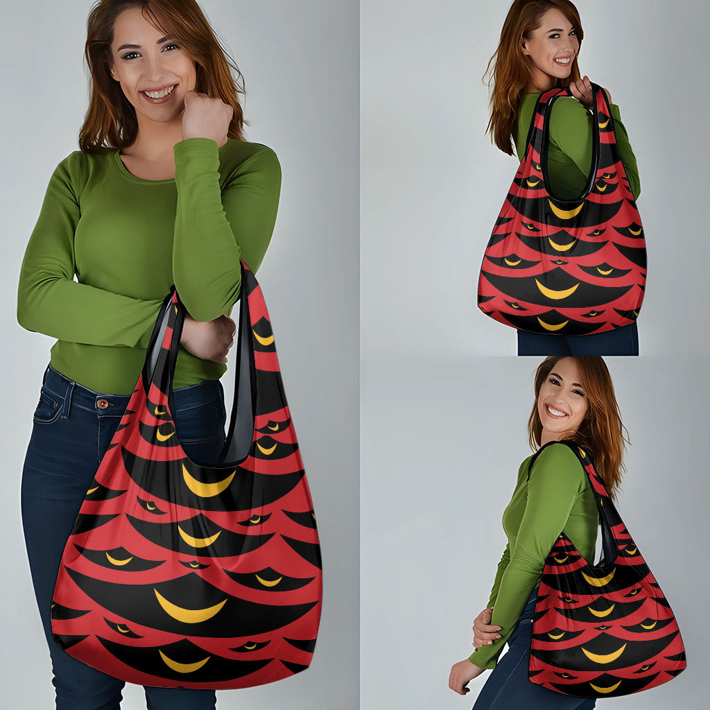 Hawaii Ahu Ula Inspired Grocery Bag Red Version LT05 - Polynesian Pride
