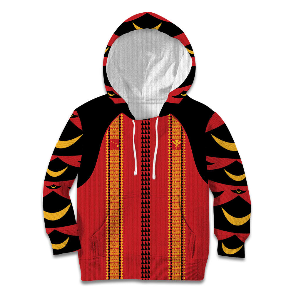 Hawaii Ahu Ula Inspired Kid Hoodie Red Version LT05 Hoodie Red - Polynesian Pride