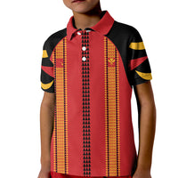 Hawaii Ahu Ula Inspired Kid Polo Shirt Red Version LT05 Kid Red - Polynesian Pride