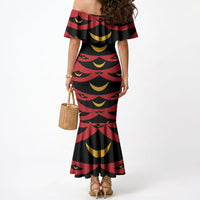 Hawaii Ahu Ula Inspired Mermaid Dress Red Version LT05 - Polynesian Pride