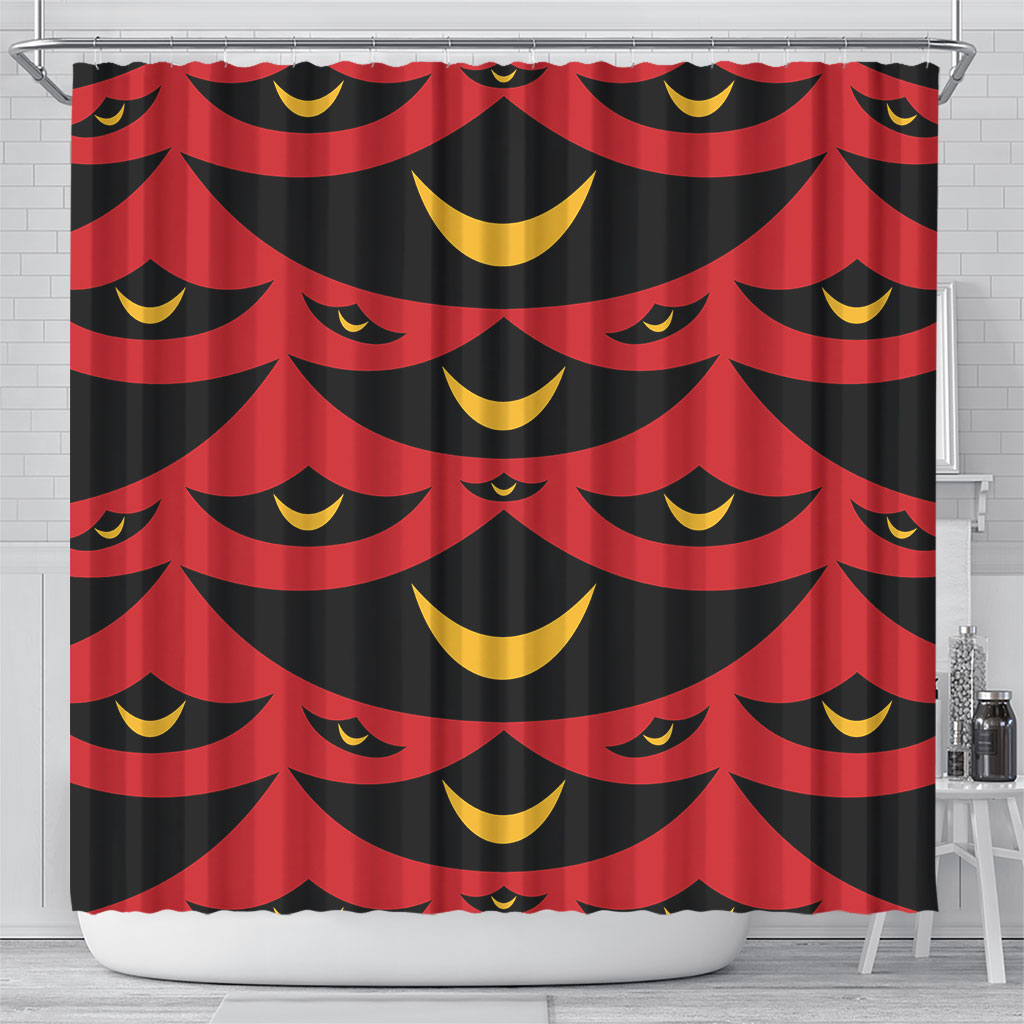 Hawaii Ahu Ula Inspired Shower Curtain Red Version LT05 - Polynesian Pride