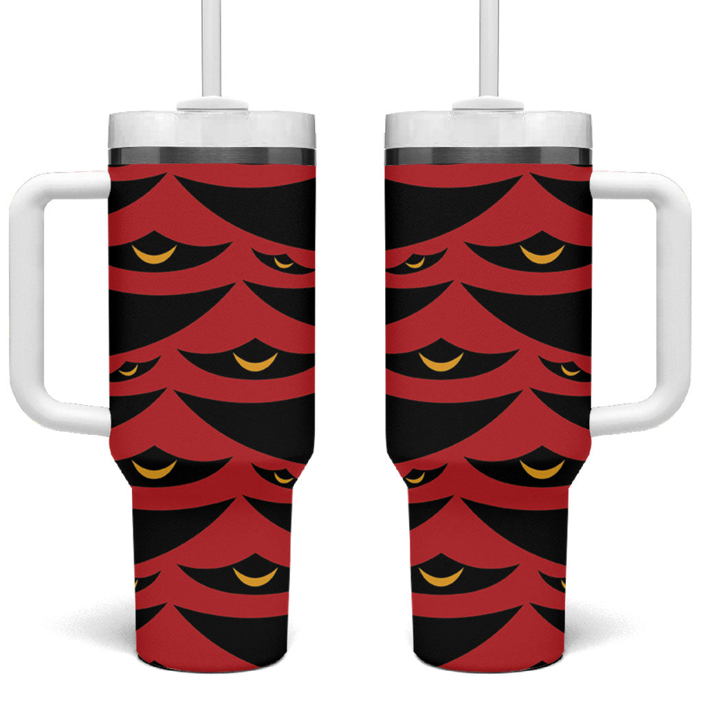 Hawaii Ahu Ula Inspired Tumbler With Handle Red Version LT05 One Size: 40 oz Red - Polynesian Pride