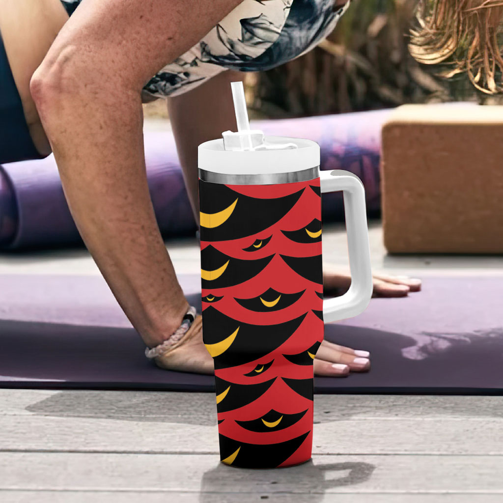 Hawaii Ahu Ula Inspired Tumbler With Handle Red Version LT05 - Polynesian Pride