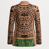Hawaii Warrior Tattoo Inspired Blazer Tropical Leaf Skirt Costume LT05 - Polynesian Pride