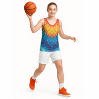 Polynesia Colorful Rooster Costume Basketball Jersey LT05 - Polynesian Pride