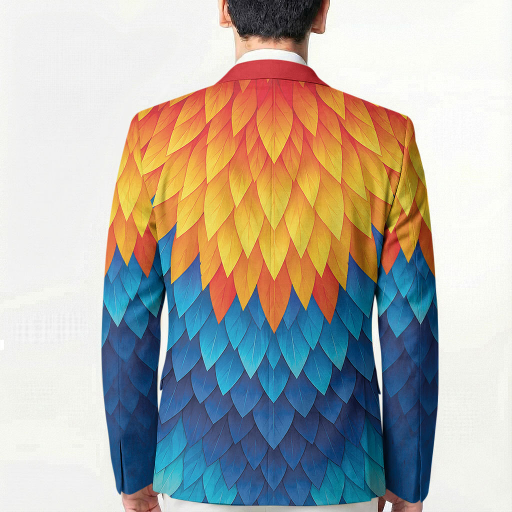 Polynesia Colorful Rooster Costume Blazer LT05 - Polynesian Pride