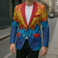 Polynesia Colorful Rooster Costume Blazer LT05 - Polynesian Pride