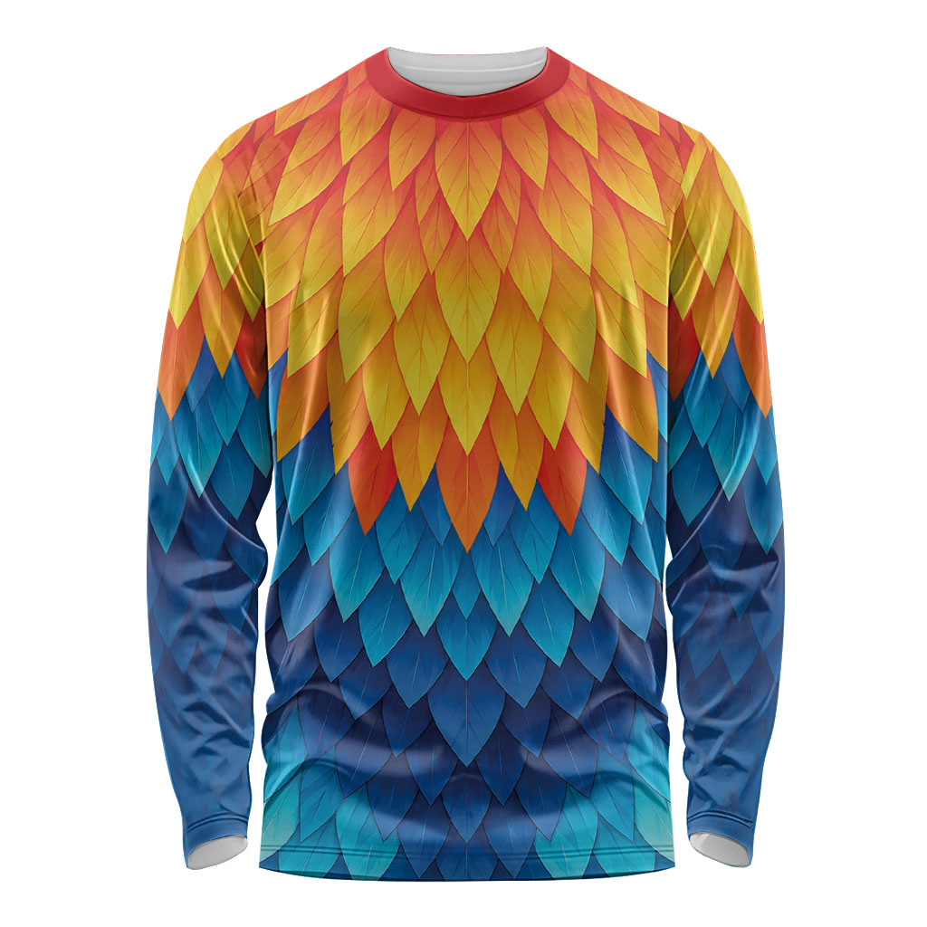 Polynesia Colorful Rooster Costume Long Sleeve Shirt LT05 Unisex Multicolor - Polynesian Pride