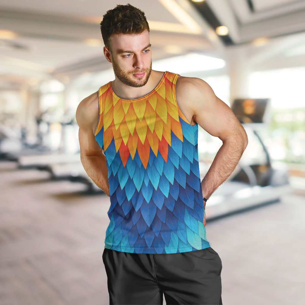 Polynesia Colorful Rooster Costume Men Tank Top LT05 Multicolor - Polynesian Pride