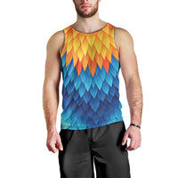 Polynesia Colorful Rooster Costume Men Tank Top LT05 - Polynesian Pride