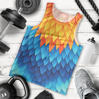 Polynesia Colorful Rooster Costume Men Tank Top LT05 - Polynesian Pride