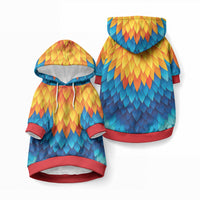 Polynesia Colorful Rooster Costume Pet Hoodie LT05 Pullover Multicolor - Polynesian Pride