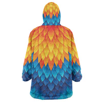 Polynesia Colorful Rooster Costume Wearable Blanket Hoodie LT05 - Polynesian Pride
