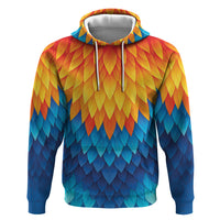 Polynesia Colorful Rooster Costume Zip Hoodie LT05 Pullover Hoodie Multicolor - Polynesian Pride