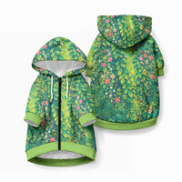 Polynesian Enchanted Mother Nature Costume Pet Hoodie LT05 Zip-up Green - Polynesian Pride