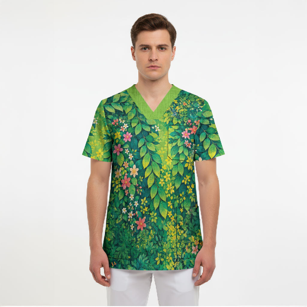 Polynesian Enchanted Mother Nature Costume Scrub Top LT05 - Polynesian Pride