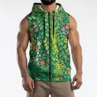 Polynesian Enchanted Mother Nature Costume Sleeveless Zip Hoodie