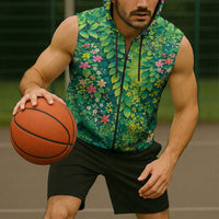 Polynesian Enchanted Mother Nature Costume Sleeveless Zip Hoodie