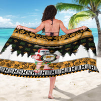Custom Hawaii James Campbell High School Christmas Sarong Tropical Santa Claus LT05 - Polynesian Pride