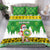 Custom Hawaii Kaimuki High School Christmas Bedding Set Tropical Santa Claus LT05 - Polynesian Pride