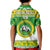 Custom Hawaii Kaimuki High School Christmas Kid Polo Shirt Tropical Santa Claus LT05 - Polynesian Pride