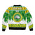 Custom Hawaii Kaimuki High School Christmas Sleeve Zip Bomber Jacket Tropical Santa Claus LT05 - Polynesian Pride