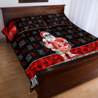 Custom Hawaii Kalani High School Christmas Quilt Bed Set Tropical Santa Claus LT05 - Polynesian Pride
