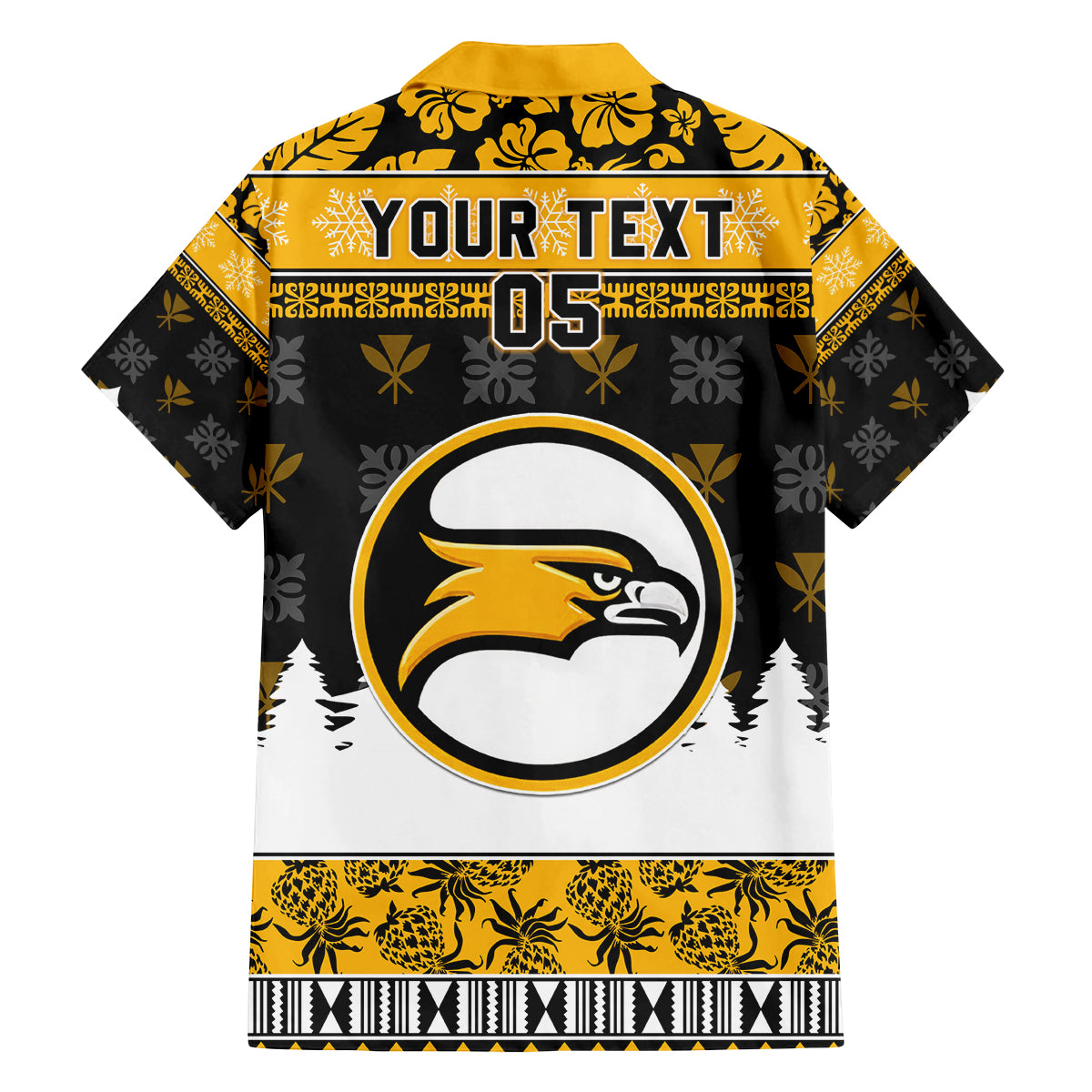 Custom Hawaii Nanakuli High and Intermediate School Christmas Family Matching Tank Maxi Dress and Hawaiian Shirt Tropical Santa Claus LT05 - Polynesian Pride