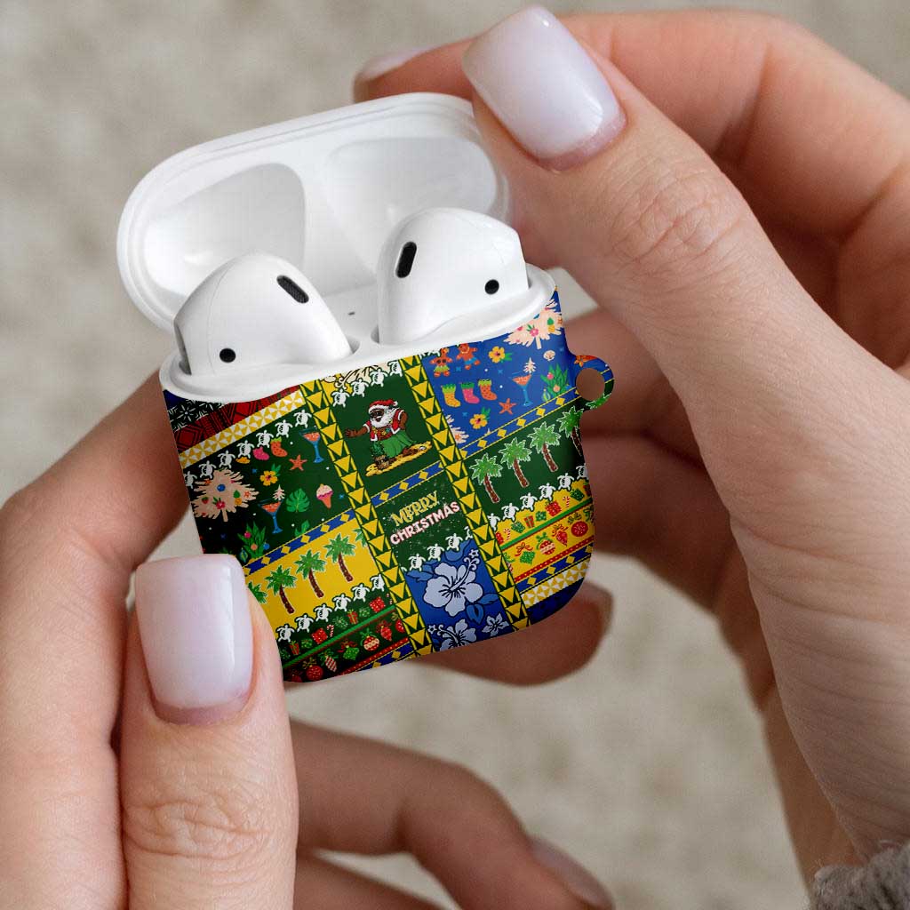 Solomon Islands Christmas AirPods Case Festive Beach Vibes - Polynesian Pride