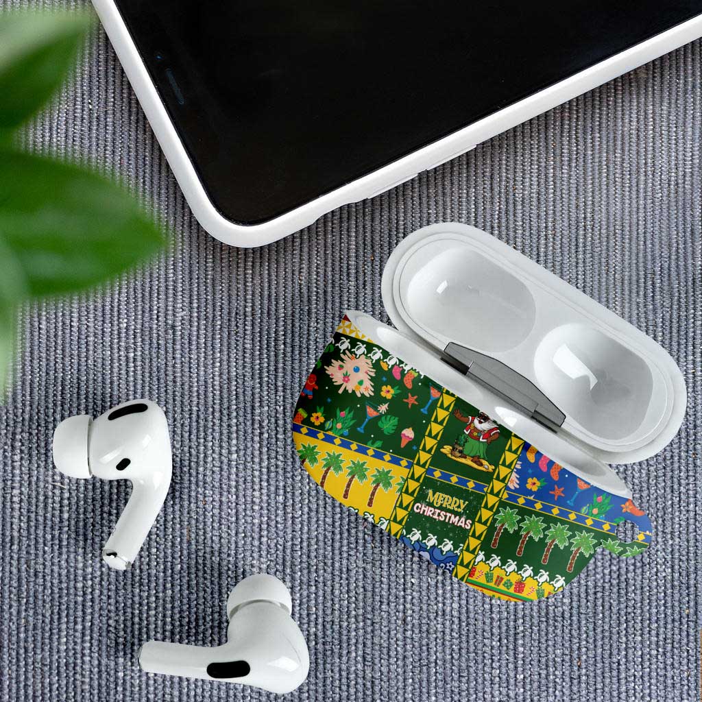 Solomon Islands Christmas AirPods Case Festive Beach Vibes - Polynesian Pride