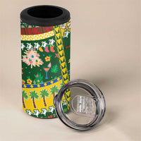 Solomon Islands Christmas 4 in 1 Can Cooler Tumbler Festive Beach Vibes - Polynesian Pride