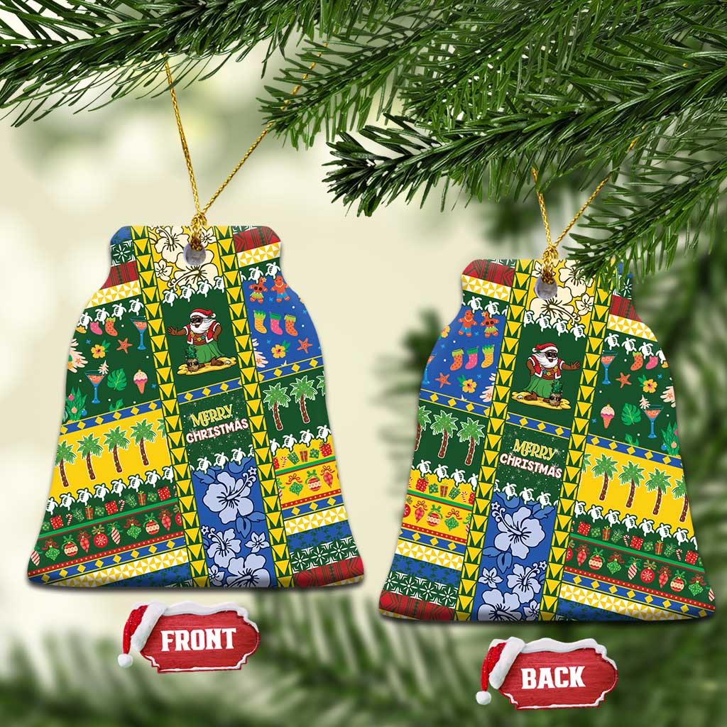 Solomon Islands Christmas Ceramic Ornament Festive Beach Vibes - Polynesian Pride