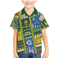 Solomon Islands Christmas Family Matching Mermaid Dress and Hawaiian Shirt Festive Beach Vibes - Polynesian Pride