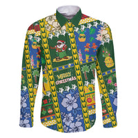 Solomon Islands Christmas Family Matching Puletasi and Hawaiian Shirt Festive Beach Vibes - Polynesian Pride