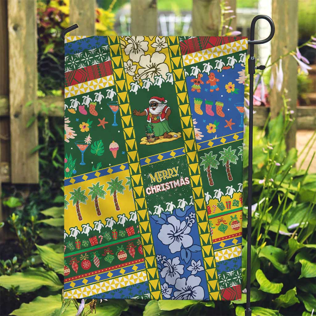 Solomon Islands Christmas Garden Flag Festive Beach Vibes - Polynesian Pride