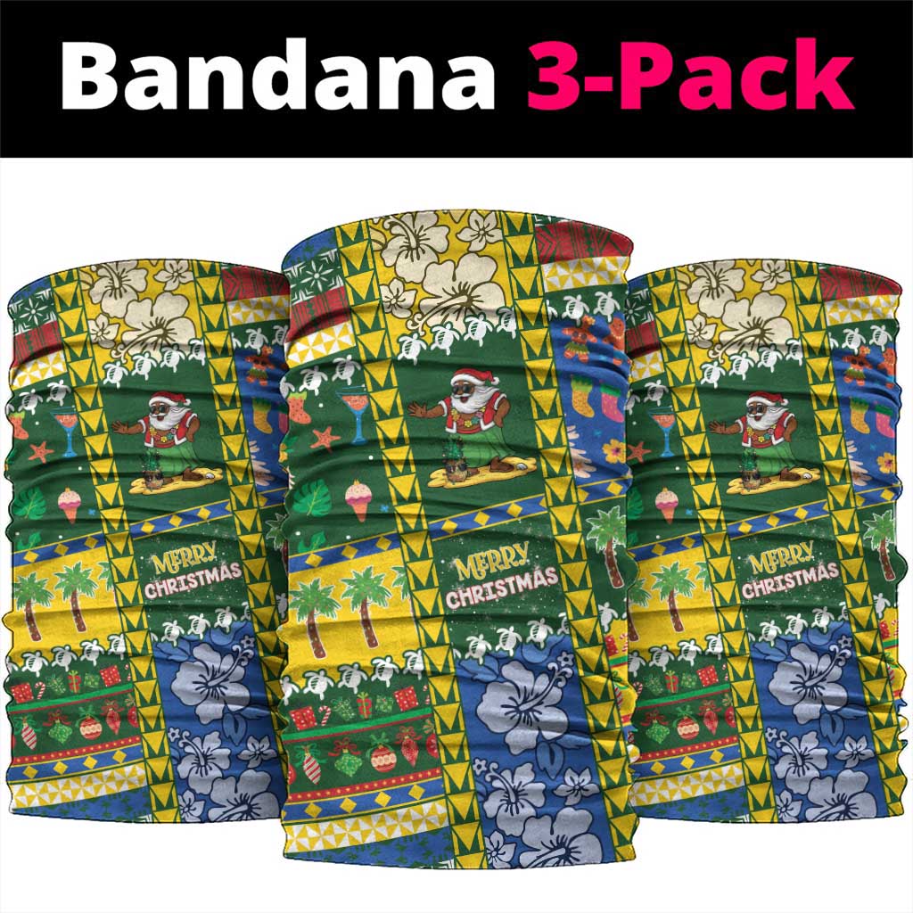 Solomon Islands Christmas Neck Gaiter Festive Beach Vibes - Polynesian Pride