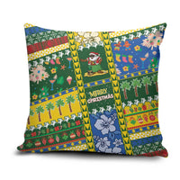 Solomon Islands Christmas Pillow Cover Festive Beach Vibes - Polynesian Pride