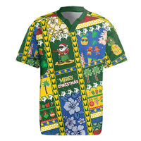 Solomon Islands Christmas Rugby Jersey Festive Beach Vibes - Polynesian Pride