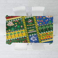 Solomon Islands Christmas Tablecloth Festive Beach Vibes - Polynesian Pride