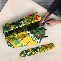 Solomon Islands Christmas Umbrella Festive Beach Vibes - Polynesian Pride