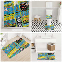 Tuvalu Christmas Bathroom Set Festive Beach Vibes - Polynesian Pride