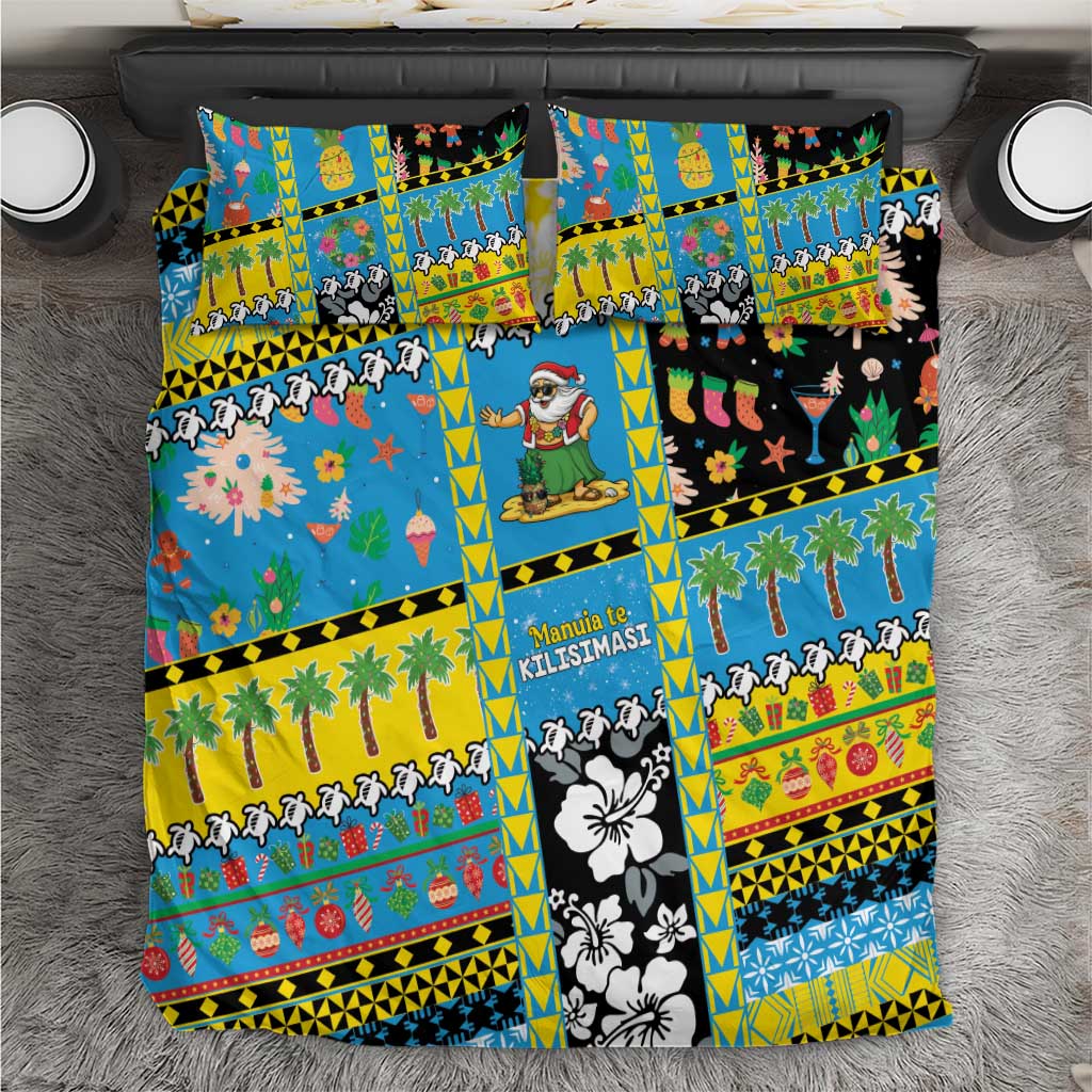 Tuvalu Christmas Bedding Set Festive Beach Vibes - Polynesian Pride