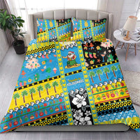 Tuvalu Christmas Bedding Set Festive Beach Vibes - Polynesian Pride