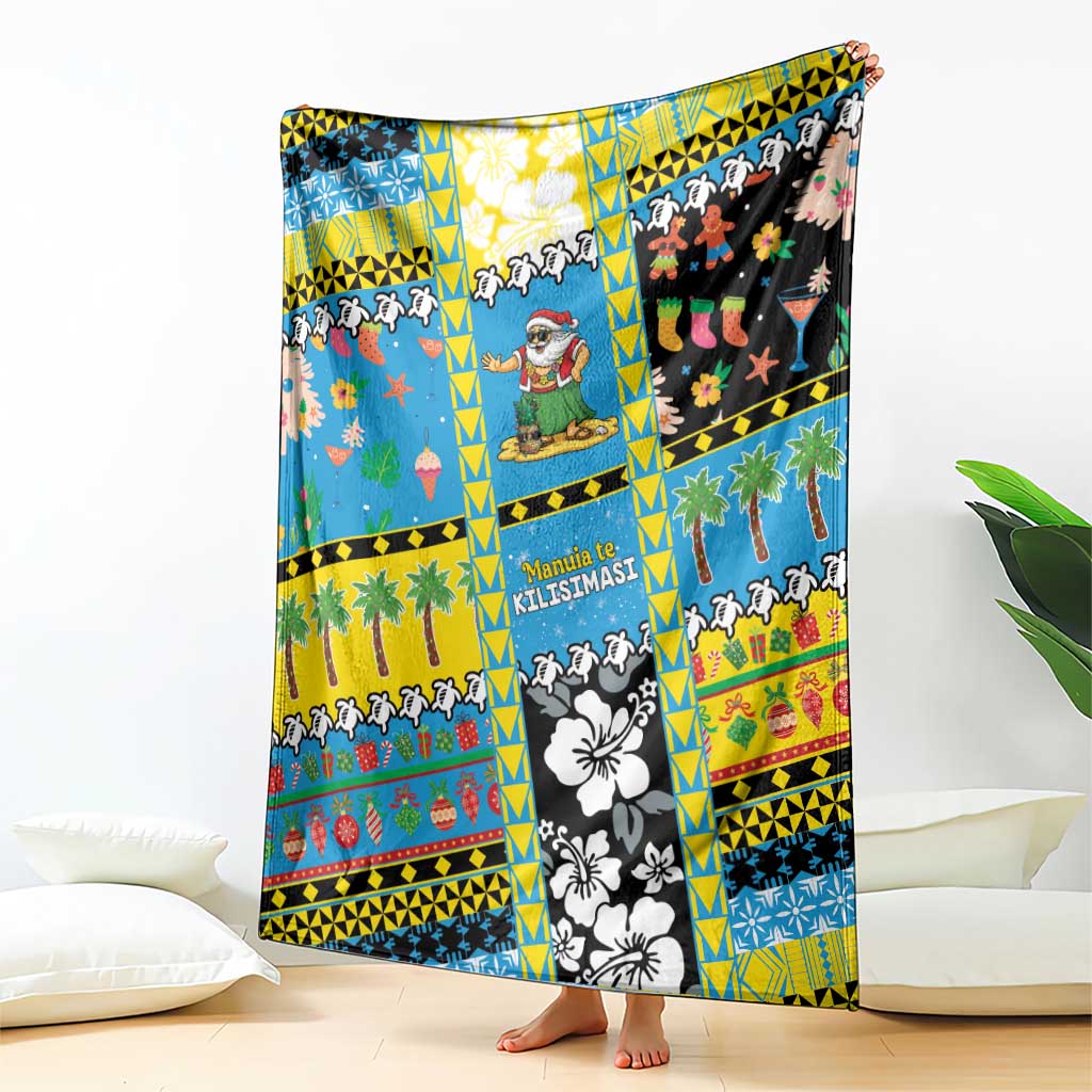 Tuvalu Christmas Blanket Festive Beach Vibes - Polynesian Pride