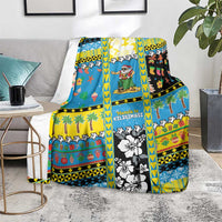 Tuvalu Christmas Blanket Festive Beach Vibes - Polynesian Pride